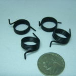 Miniature coated springs