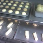 Sheet pans with bread